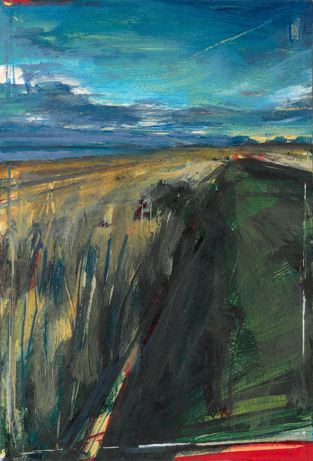 After the Storm III - Northumberland | Contemporary Landscape painting by Tom Voyce for sale at The Biscuit Factory Newcastle 