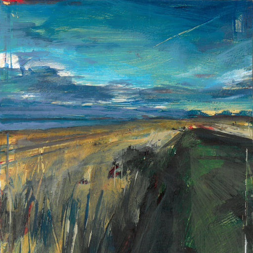 After the Storm III - Northumberland | Contemporary Landscape painting by Tom Voyce for sale at The Biscuit Factory Newcastle 