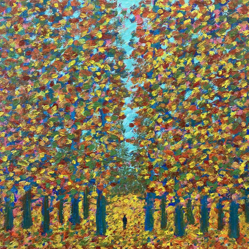 Autumn Gold by Stuart Buchanan | Original Oil painting of a forest by Stuart Buchanan