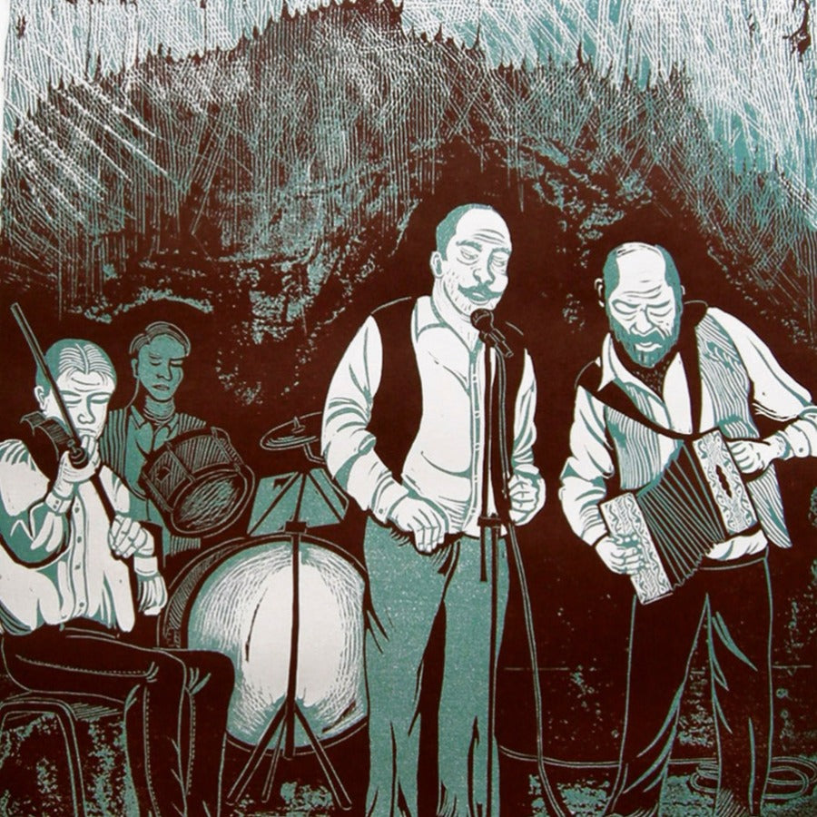 Beardy & Band by Anupa Gardner | Contemporary Print for sale at The Biscuit Factory Newcastle 