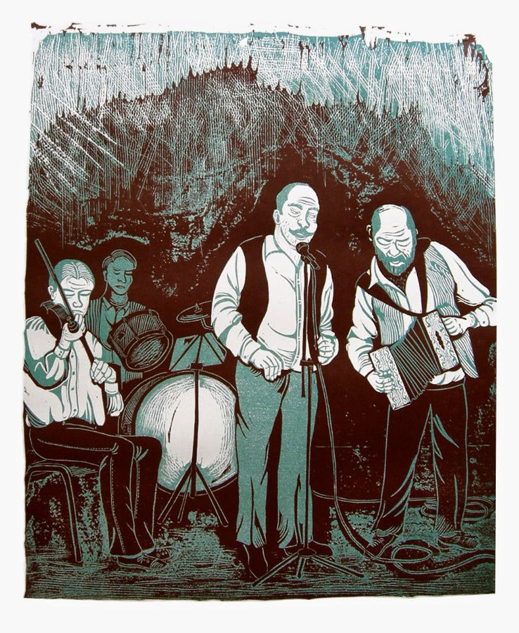 Beardy & Band by Anupa Gardner | Contemporary Print for sale at The Biscuit Factory Newcastle