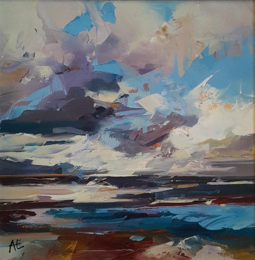 Blue Ocean by Angela Edwards | Contemporary Painting for sale at The Biscuit Factory Newcastle 