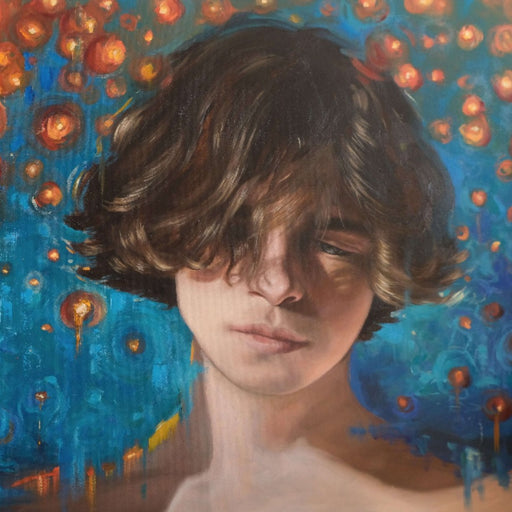 Celestial by Kerry Lisa Davies | Contemporary Figurative painting for sale at The Biscuit Factory showing as part of the New Light Art Prize 2024 