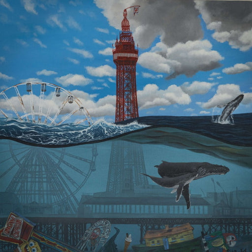 Climate Changed Blackpool by Scapa Joe | Oiginal landscape painting for sale at The Biscuit Factory Newcastle 