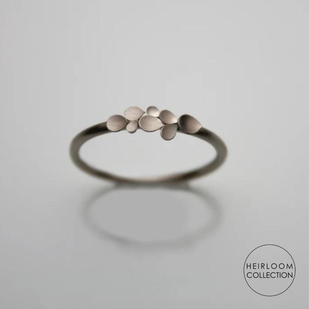 Dahlia Classic Ring - White Gold by Dagmar Korecki | Contemporary Jewellery for sale at The Biscuit Factory Newcastle