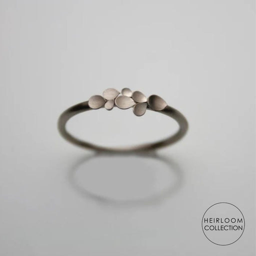 Dahlia Classic Ring - White Gold by Dagmar Korecki | Contemporary Jewellery for sale at The Biscuit Factory Newcastle