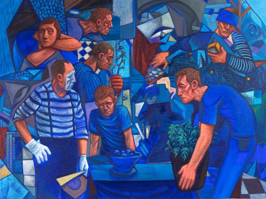 Departure by Samson Tudor | Contemporary Painting for sale at The Biscuit Factory Newcastle