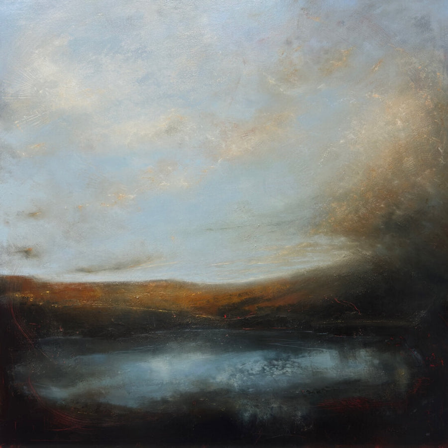 Dry Snap of Morning by Paula Dunn | Contemporary Landscape Painting for sale at The Biscuit Factory Newcastle 