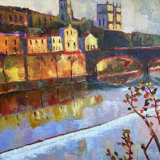 Durham Cathedral by Anthony Marshall | Contemporary Painting for sale at The Biscuit Factory 