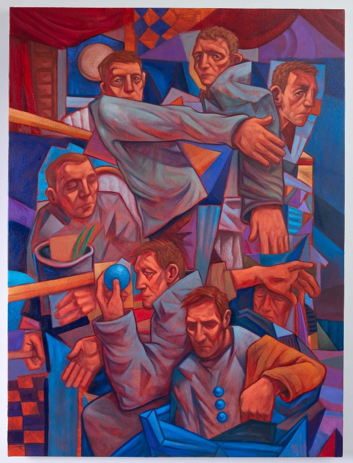 Echo Chamber by Samson Tudor | Original Figurative Painting for sale at The Biscuit Factory Newcastle