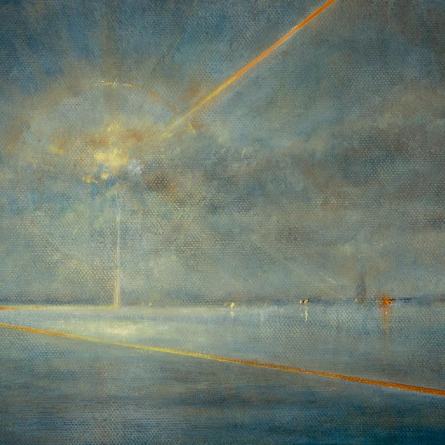 Glimmers of Possibility by Deborah Grice | Contemporary Landscape painting for sale as part fo the Winter Headline Exhibition at The Biscuit Factory Newcastle