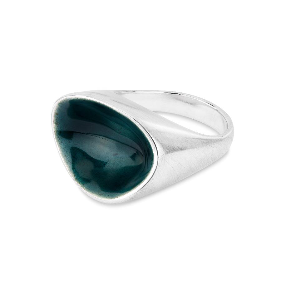 Green Pool Wave Ring by Emma Wilson | Contemporary Jewellery for sale at The Biscuit Factory Newcastle 