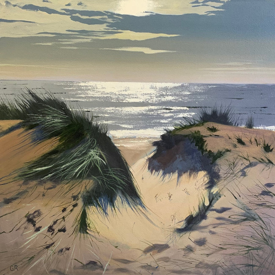 Hazy Sun by Graham Rider | Contemporary Painting for sale at The Biscuit Factory Newcastle 