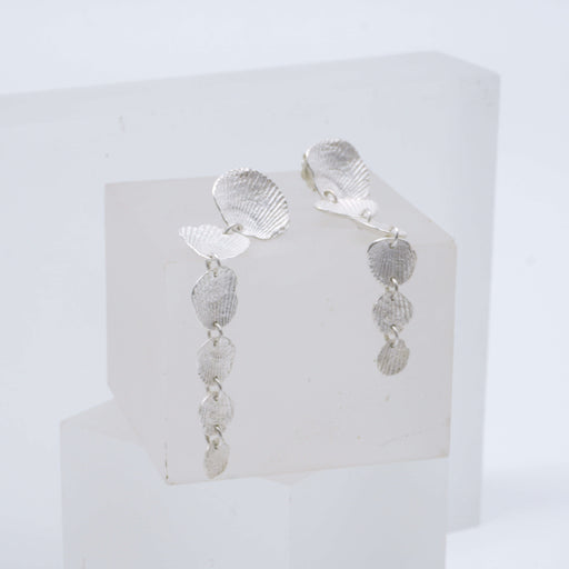 Long Cascade Imprint Studs by Antonella Giomarelli | Contemporary Jewellery for sale at The Biscuit Factory Newcastle 