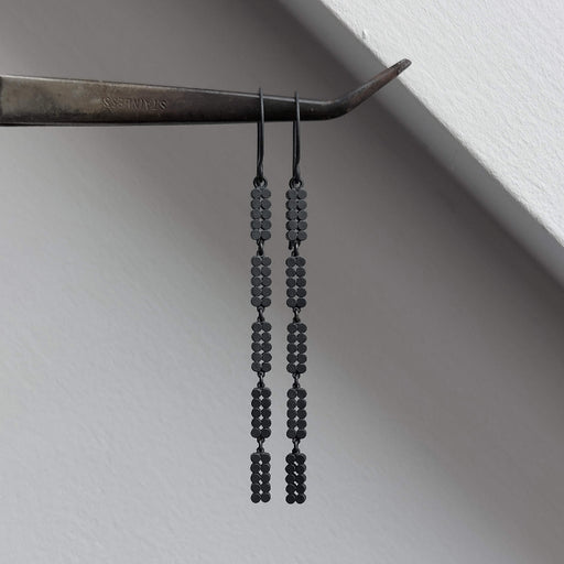 Long Quartet Earrings by Emily Collins | Contemporary Jewellery for sale at The Biscuit Factory Newcastle 