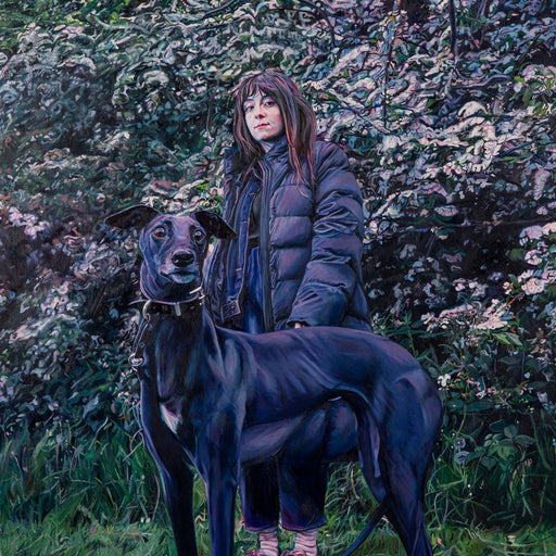 Mayflower by Ruth Murray | Hyper realistic painting of a dog for sale at The Biscuit Factory Newcastle 