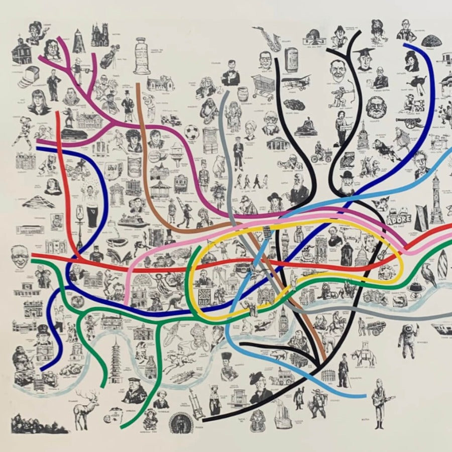 Notes from the Underground by Mychael Barratt | Contemporary Print for sale at The Biscuit Factory Newcastle 