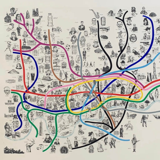 Notes from the Underground by Mychael Barratt | Contemporary Print for sale at The Biscuit Factory Newcastle 