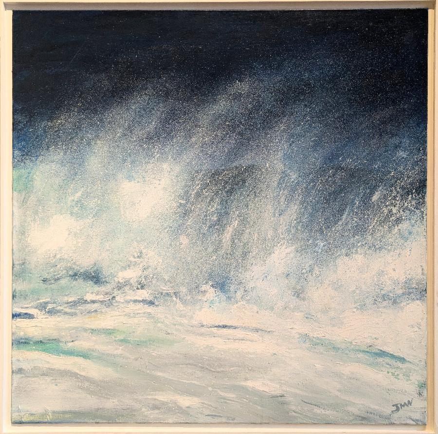 Crosswind by Jim Wright | Contemporary Seascape Painting for sale at The Biscuit Factory 