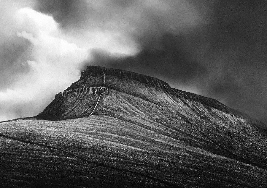 Pen Y Ghent by Chris Knox | Contemporary Landscape Drawing for sale at The Biscuit Factory 