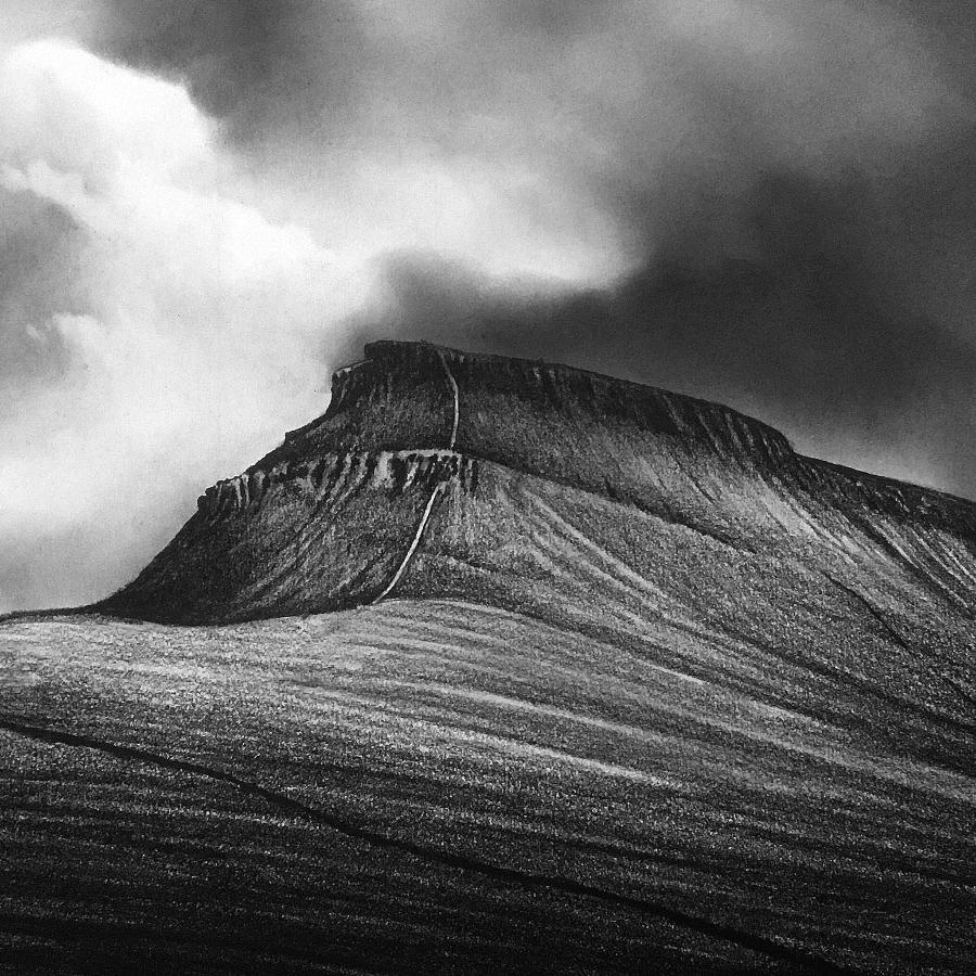 Pen Y Ghent by Chris Knox | Contemporary Landscape Drawing for sale at The Biscuit Factory 