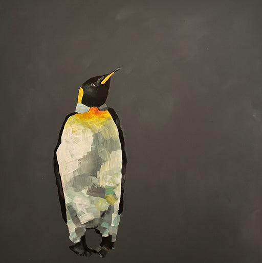 Penguin by Fiona Sturrock | Contemporary Painting for sale at The Biscuti Factory Newcastle 