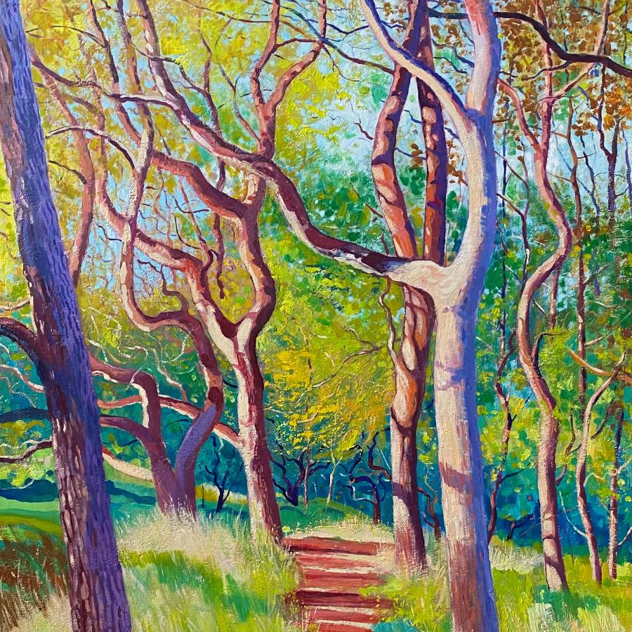 Romans Way by Chris Cyprus | Original Landscape painting for sale at The Biscuit Factory Newcastle 