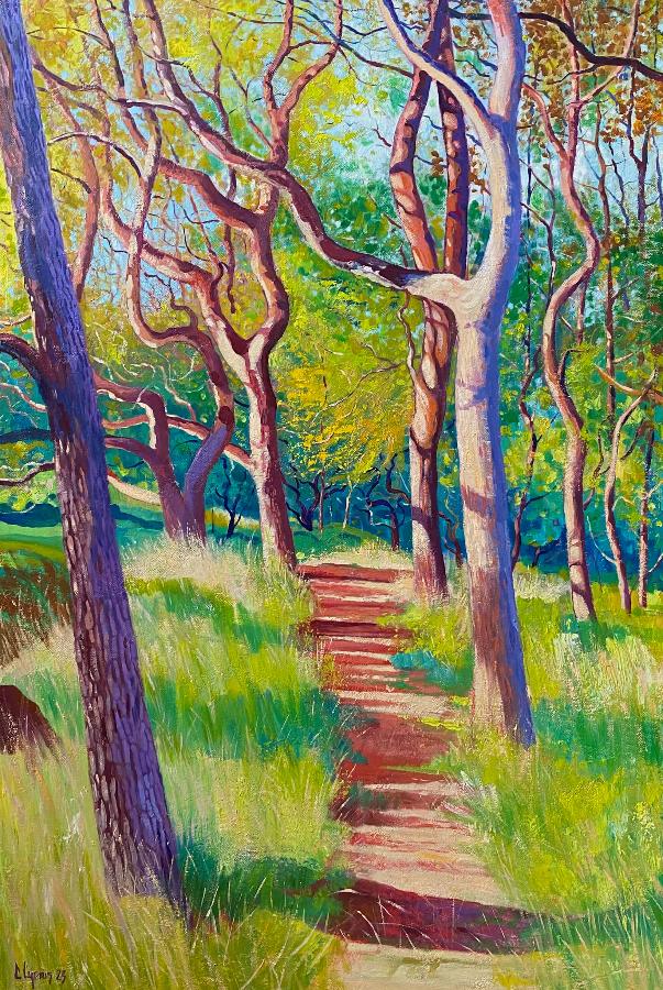 Romans Way by Chris Cyprus | Original Landscape painting for sale at The Biscuit Factory Newcastle 