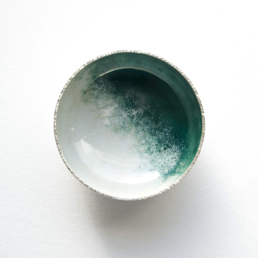 Sea Foam Small Textured Bowl by Emma Wilson | Contemporary Homeware for sale at The Biscuit Factory Newcastle 