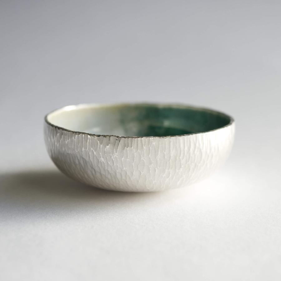 Sea Foam Small Textured Bowl by Emma Wilson | Contemporary Homeware for sale at The Biscuit Factory Newcastle 