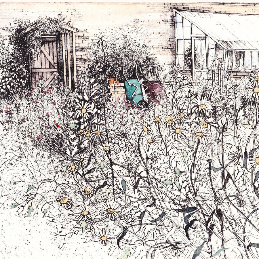 September in the Walled Garden by Pamela Grace | Contemporary Painting for sale at The Biscuit Factory Newcastle 