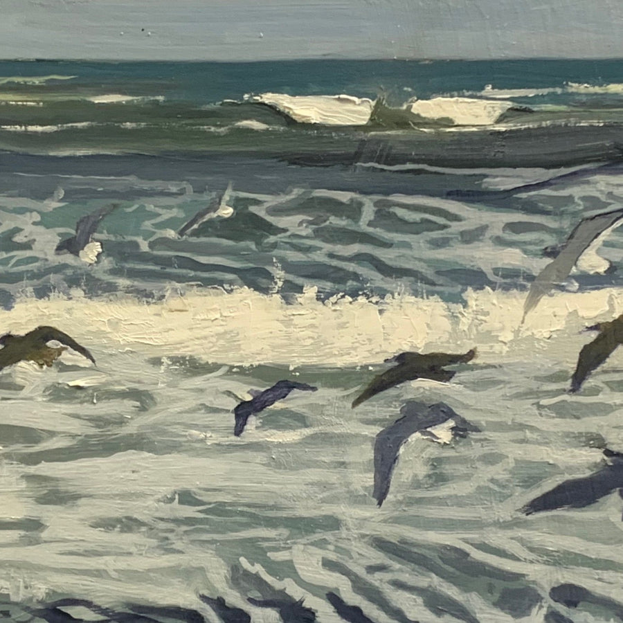 Study for Kittiwakes by Graham Rider | Contemporary Painting for sale at The Biscuit Factory Newcastle