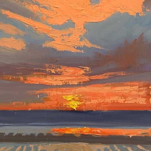 Sunrise over Beach by Graham Rider | Contemporary Painting for sale at The Biscuit Factory Newcastle 