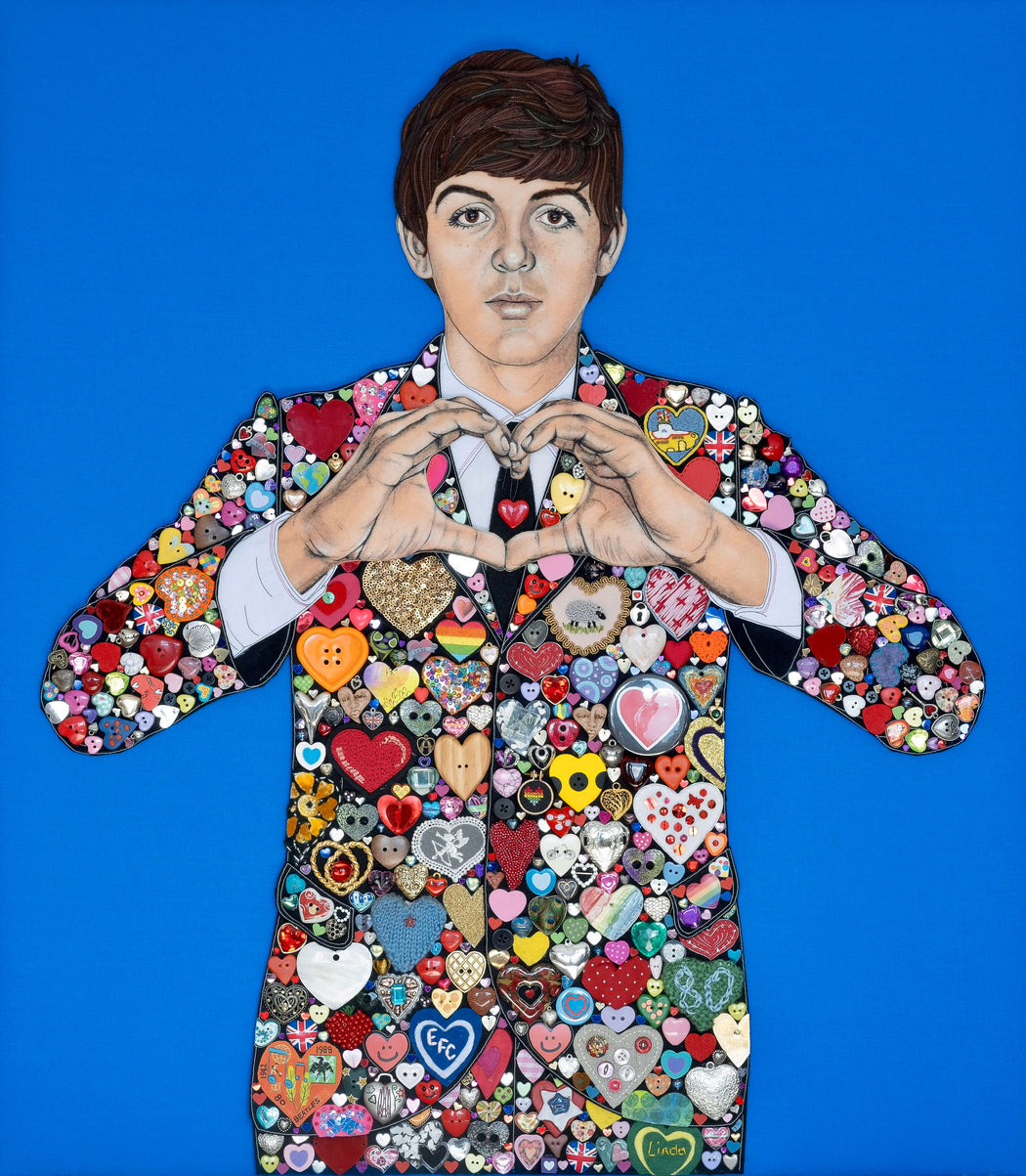 The Paul McCartney Project by Jane Sanders | Contemporary Portrait for sale as Part of the New Light Art Prize available at The Biscuit Factory