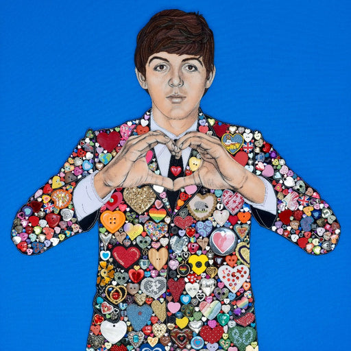 The Paul McCartney Project by Jane Sanders | Contemporary Portrait for sale as Part of the New Light Art Prize available at The Biscuit Factory 