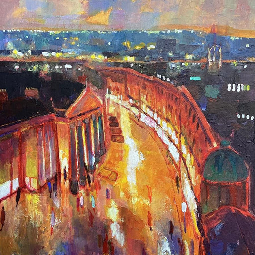 Theatre Royal Summer Evening by Anthony Marshall | Contemporary Cityscape for sale at The Biscuit Factory Newcastle 