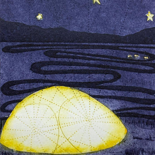 Under the Golden Stars by Sarah Morgan | Contemporary Print for sale at The Biscuit Factory 