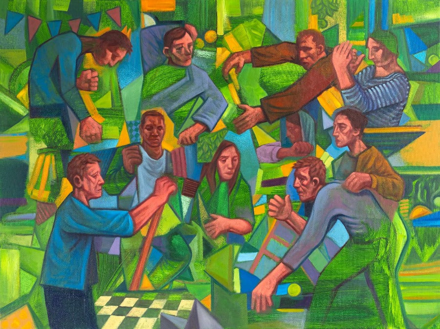 Unity by Samson Tudor | Figurative painting by Samson Tudor for sale at The Biscuit Factory Newcastle