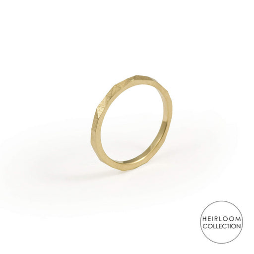 Gold Faceted Ring by Kathryn Hinton | Contemporary Jewellery for sale at The Biscuit Factory Newcastle