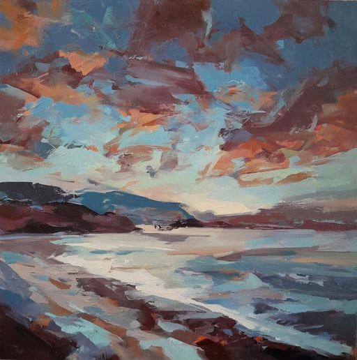 Warm Summer Evening by Angela Edwards | Contemporary Painting for Sale at The Biscuit Factory 