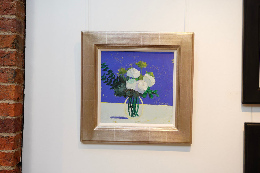 White Roses by Fiona Sturrock | Contemporary Painting for sale at The Biscuit Factory Newcastle 