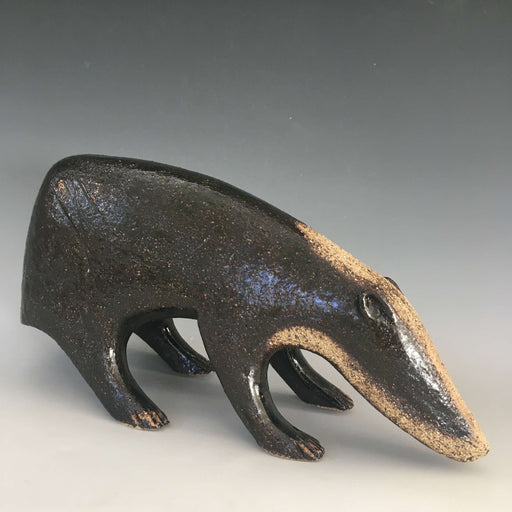 Badger by Stephanie Cunningham | Original Ceramic Animal sculpture for sale at The Biscuit Factory Newcastle 