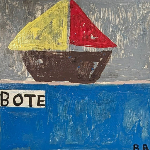 Bote by Richard Rainey | Contemporary Semi Abstract painting for sale at The Biscuit Factory Newcastle