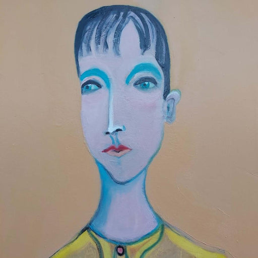 Bridge Street Boy by Peter Hallam - an original portrait painting of an imagined character. | Original art for sale at The Biscuit Factory Newcastle