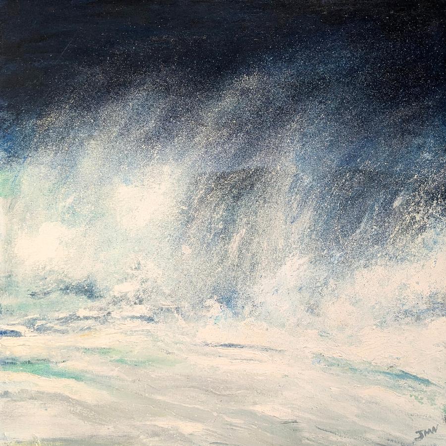 Crosswind by Jim Wright | Contemporary Seascape Painting for sale at The Biscuit Factory 