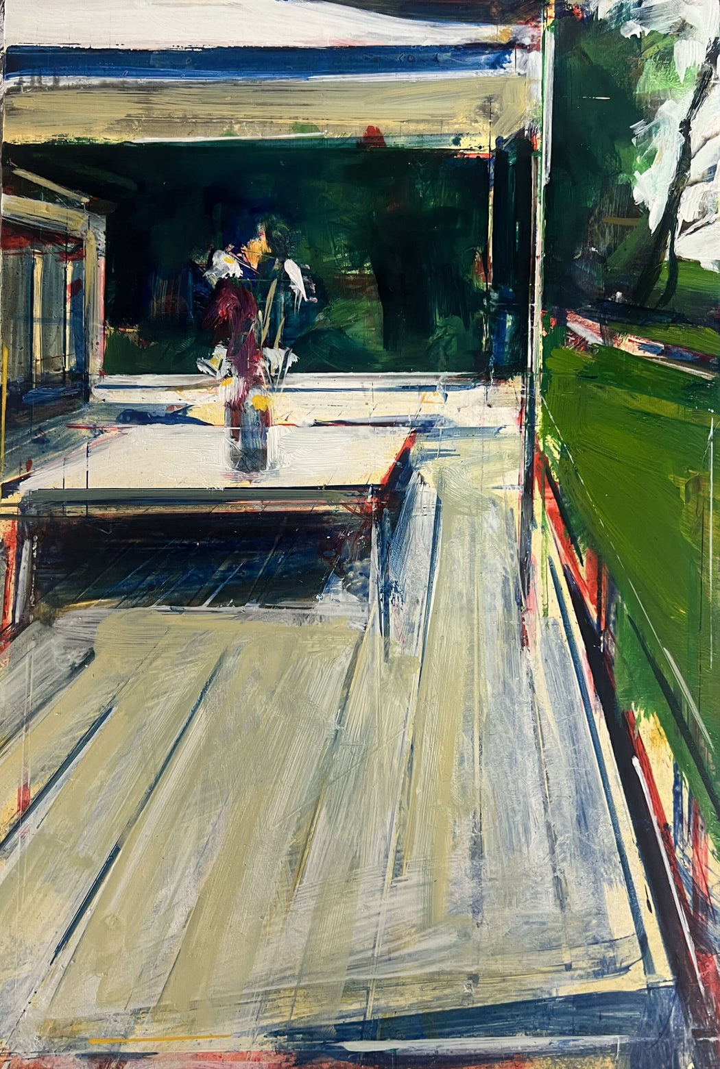 Decking Study at Bull Clough by Tom Voyce | Contemporary Painting for sale at The Biscuit Factory 