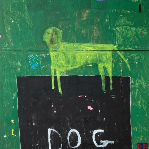 Dog by Richard Rainey | Contemporary Abstract Painting for sale at The Biscuit Factory Newcastle 