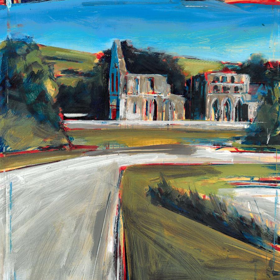 Dundrennan Abbey by Tom Voyce | Contemporary Painting for sale at The Biscuit Factory Newcastle 