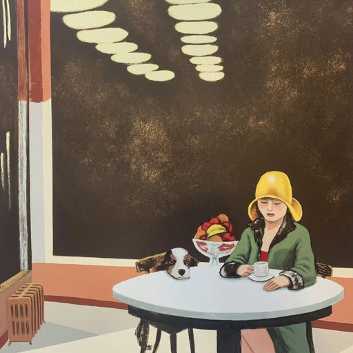 Edward Hopper's Dog by Mychael Barratt | Contemporary prints for sale at The Biscuit Factory 