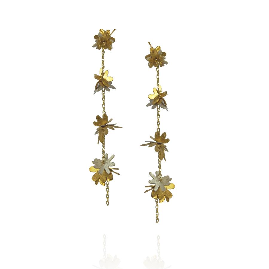 Flora Pom Pom Earrings by Fiona McAlear | Contemporary Jewellery for sale at The Biscuit Factory Newcastle 